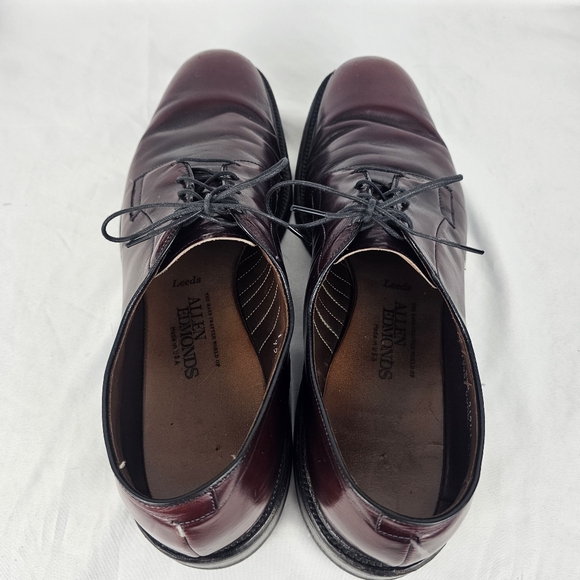 Allen Edmonds Leeds 9548 Mens Sz 11.5 AAA Burgundy Plain Toe Leather Dress Shoes main image 9